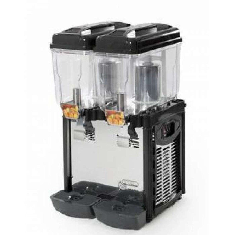 Beverage Equipment * | Frozen Drink Machines Eurodib Cd2J Double Bowl Refrigerated Juice Dispenser, 3.2 Gallon