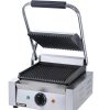 Countertop Cooking * | Panini Press Adcraft Sg-811 Commercial Sandwich Grill Press With Grooved Surface