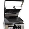 Countertop Cooking * | Omcan Food Machinery Panini Press Omcan (Fma) 11376 Single Panini Grill With Grooved Top And Flat Bottom 10 X 9