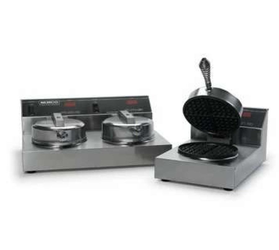 Countertop Cooking * | Waffle Makers Nemco 7000A-2S Silverstone Non-Stick Dual Waffle Maker 120V