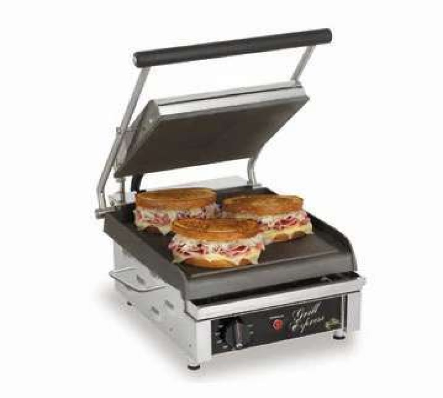 Countertop Cooking * | Star Gx10Is Single Panini Press With Cast Iron Smooth Plates 10 X 10