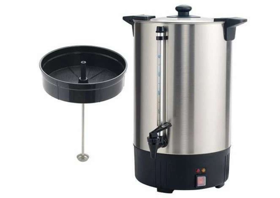 Beverage Equipment * | Commercial Coffee Urns Winco Ecu-100A Commercial Coffee Urn 100-Cup