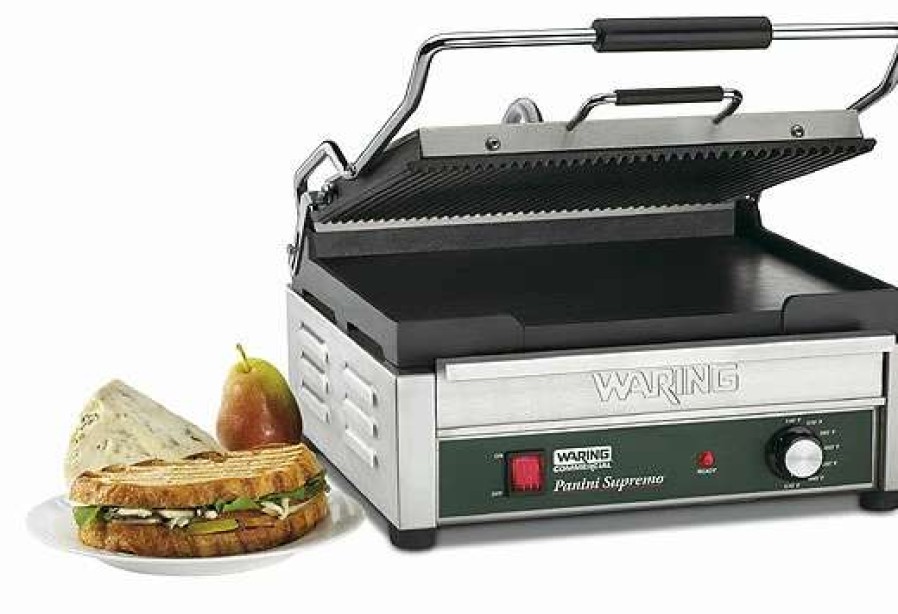 Countertop Cooking * | Panini Press Waring Wdg250 Commercial Large Italian-Style Panini Grill