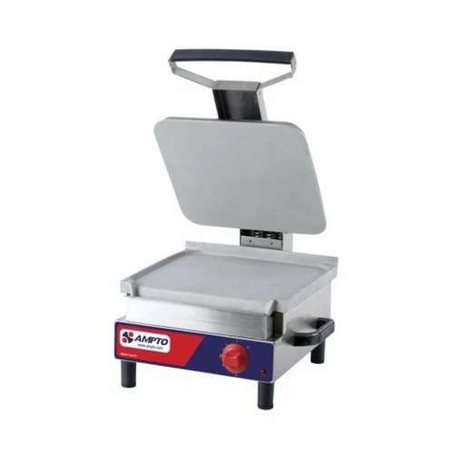 Countertop Cooking * | Panini Press Ampto Sasl-G Single Gas Sandwich Grill, Flat