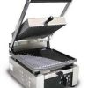 Countertop Cooking * | Omcan Food Machinery Panini Press Omcan (Fma) 11375 Single Panini Grill With Grooved Top And Bottom 10 X 9