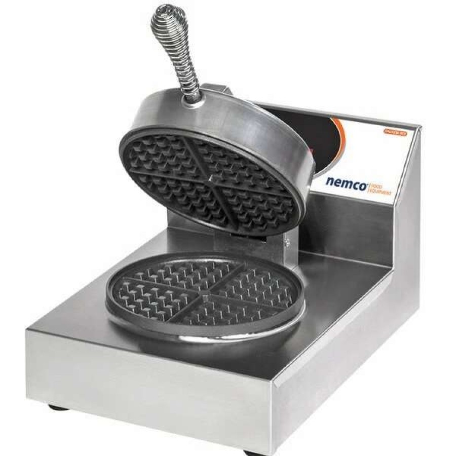 Countertop Cooking * | Waffle Makers Nemco 7000A-S Silverstone Non-Stick Single Waffle Maker 120V