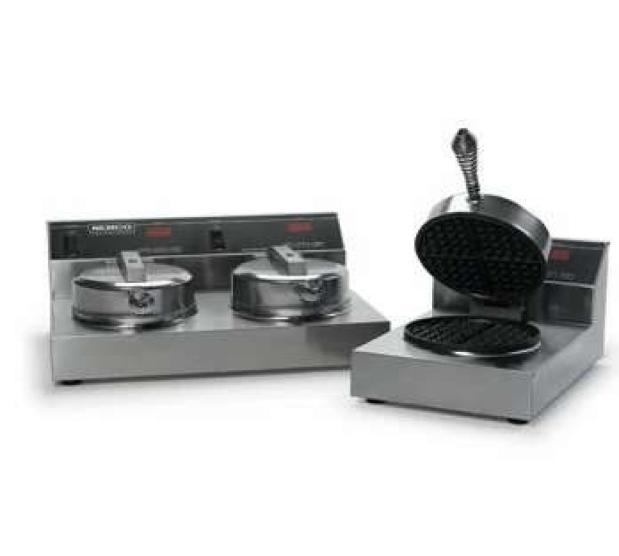 Countertop Cooking * | Waffle Makers Nemco 7000A-2S240 Silverstone Non-Stick Dual Waffle Maker 240V