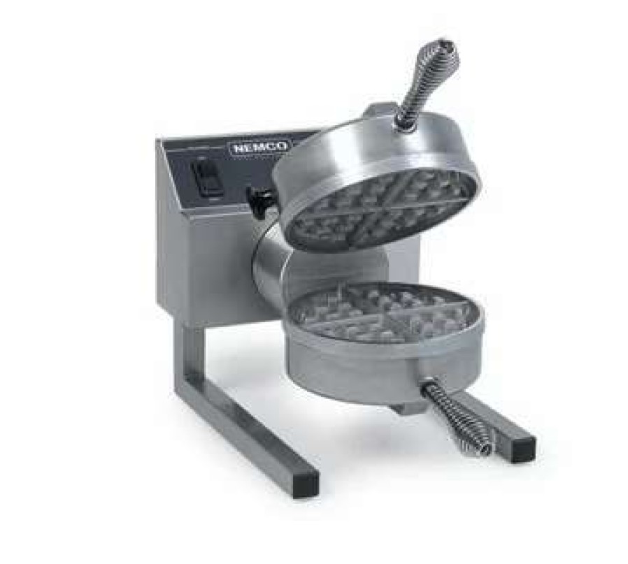 Countertop Cooking * | Waffle Makers Nemco 7020A-S208 Silverstone Non-Stick Belgian Waffle Maker With Removable Grids 208V