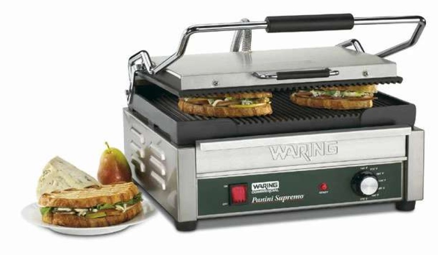 Countertop Cooking * | Panini Press Waring Wpg250 Commercial Large Italian-Style Panini Grill