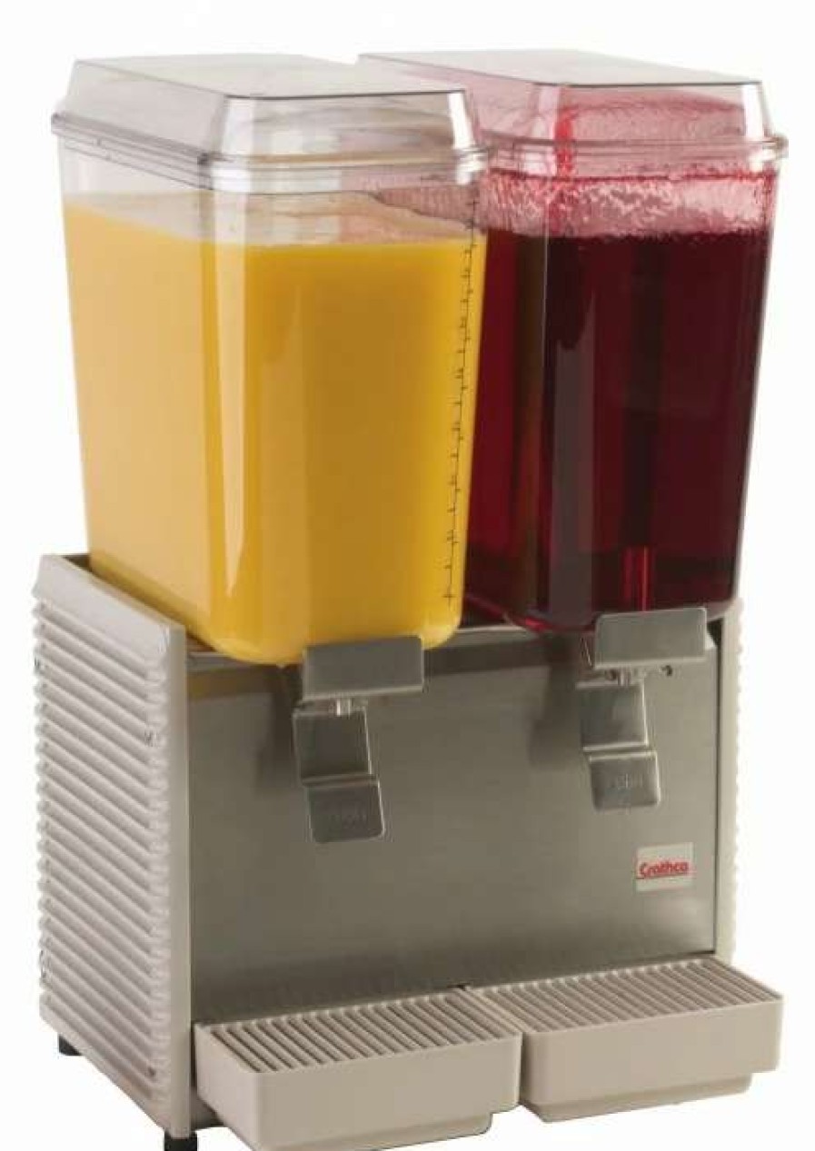 Beverage Equipment * | Frozen Drink Machines Grindmaster-Cecilware D25-4 Crathco Classic Bubblers Premix Double Bowl Cold Beverage Dispenser 5 Gallon