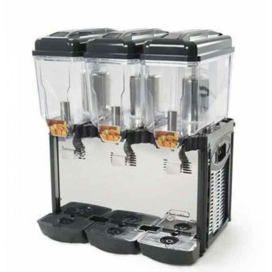 Beverage Equipment * | Frozen Drink Machines Eurodib Cd3J Triple Bowl Refrigerated Juice Dispenser, 3.2 Gallon