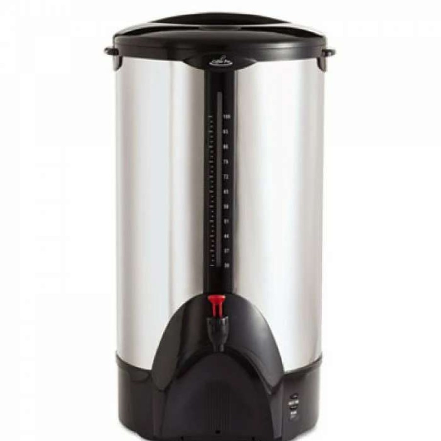 Beverage Equipment * | Commercial Coffee Urns Coffee Pro Stainless Steel 100-Cup Percolating Urn