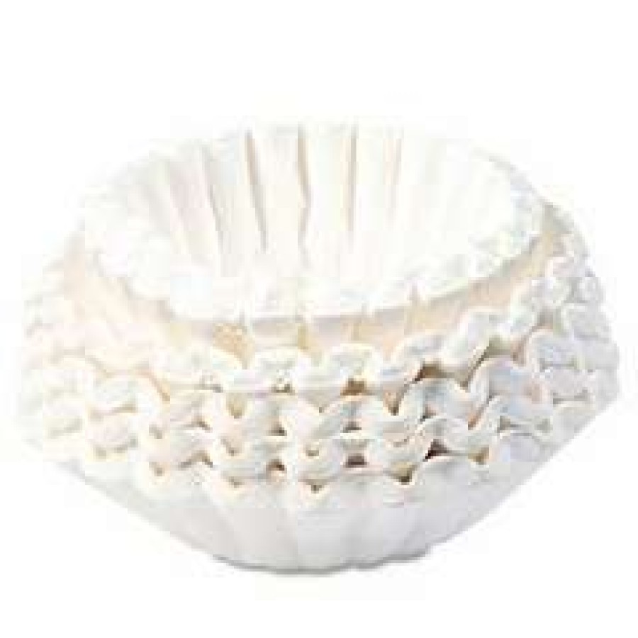 Beverage Equipment * | Bunn Flat Bottom Coffee Filters, 12-Cup Size, 250/Pack, 12 Packs/Carton