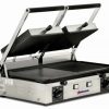 Countertop Cooking * | Omcan Food Machinery Panini Press Omcan (Fma) 11380 Double Panini Grill With Ribbed Top And 1/2 Smooth And Ribbed Bottom 10 X 19