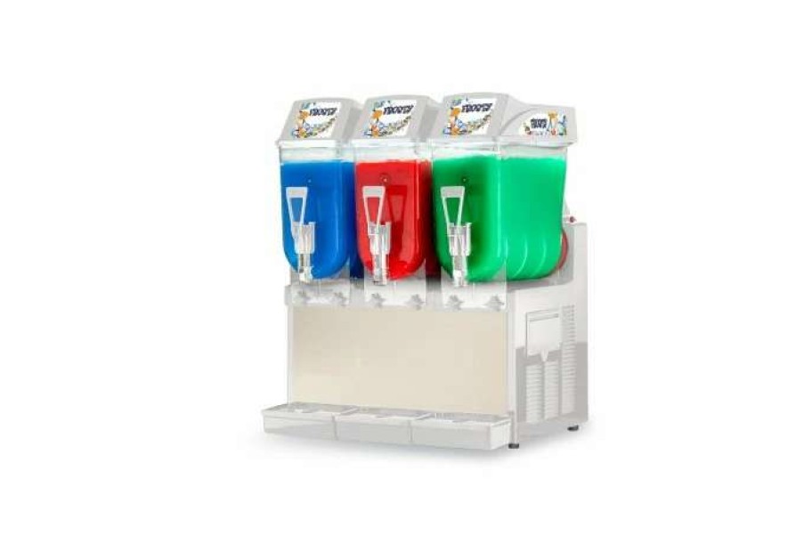 Beverage Equipment * | Frozen Drink Machines Ampto Gra-123 Granita Frozen Drink Machine, 3 Tanks, 3 Gallons