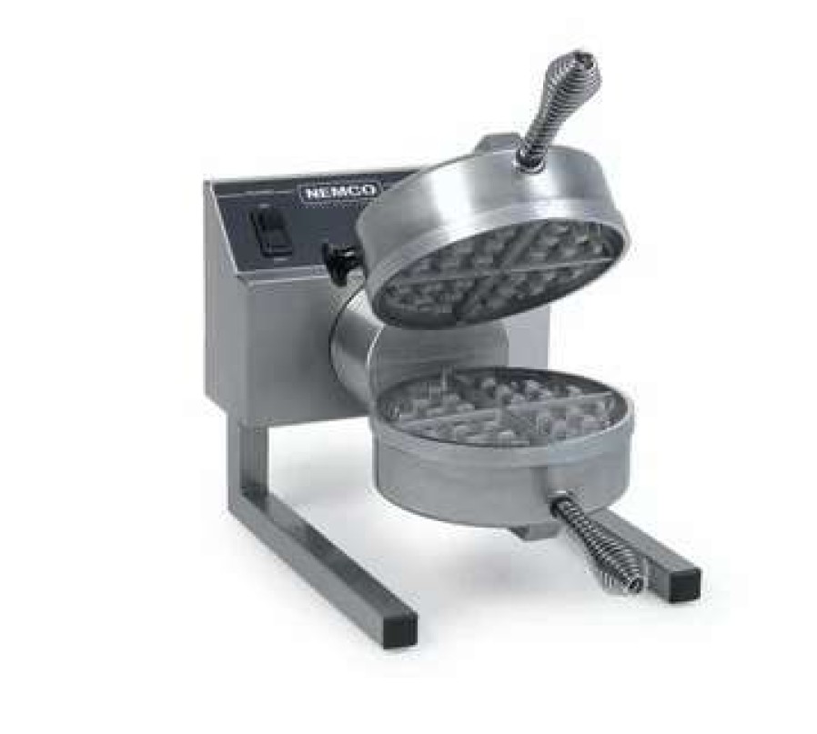 Countertop Cooking * | Waffle Makers Nemco 7020A-1S Silverstone Non-Stick Belgian Waffle Maker With Fixed Grids 120V