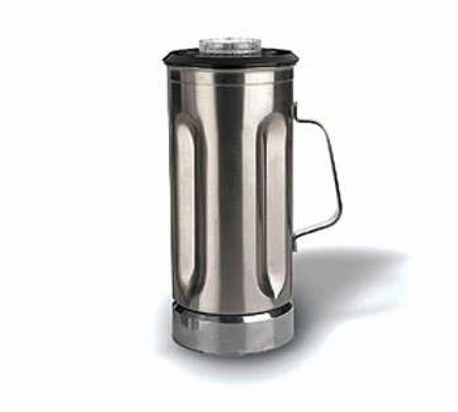 Commercial Blenders * | Blender Parts And Accessories Waring Cac31 Stainless Steel Blender Container With Lid 64 Oz.