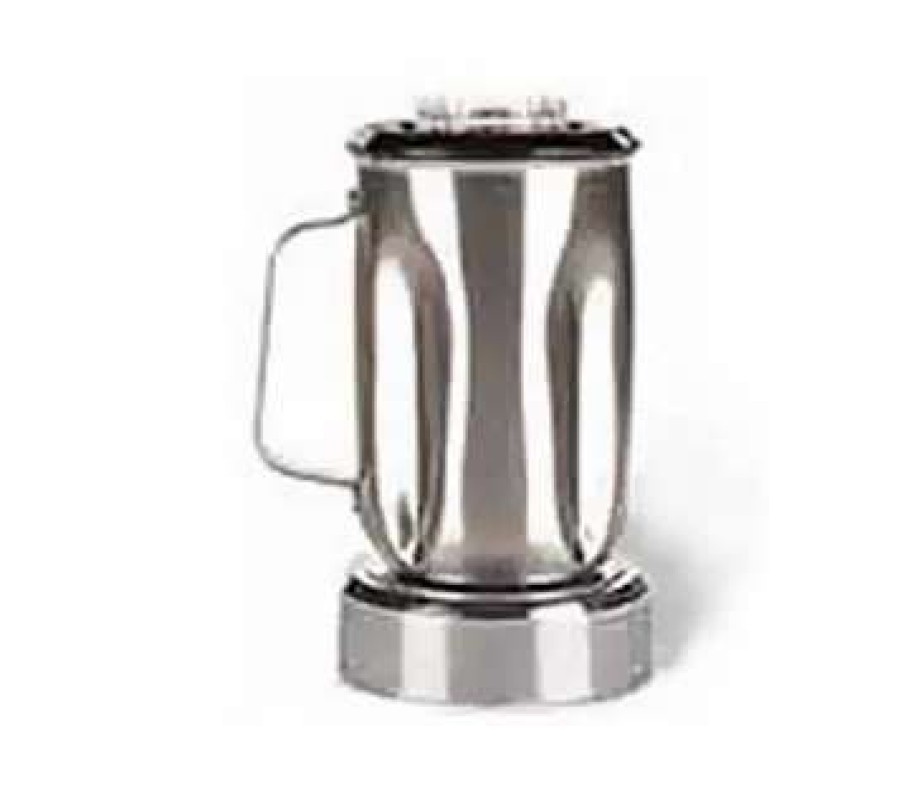 Commercial Blenders * | Blender Parts And Accessories Waring Ss715 Stainless Steel Blender Container With Lid 32 Oz.