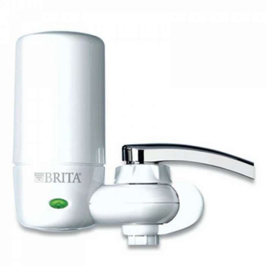 Beverage Equipment * | Brita Water Filter Cartridges On Tap Faucet Water Filter System, White